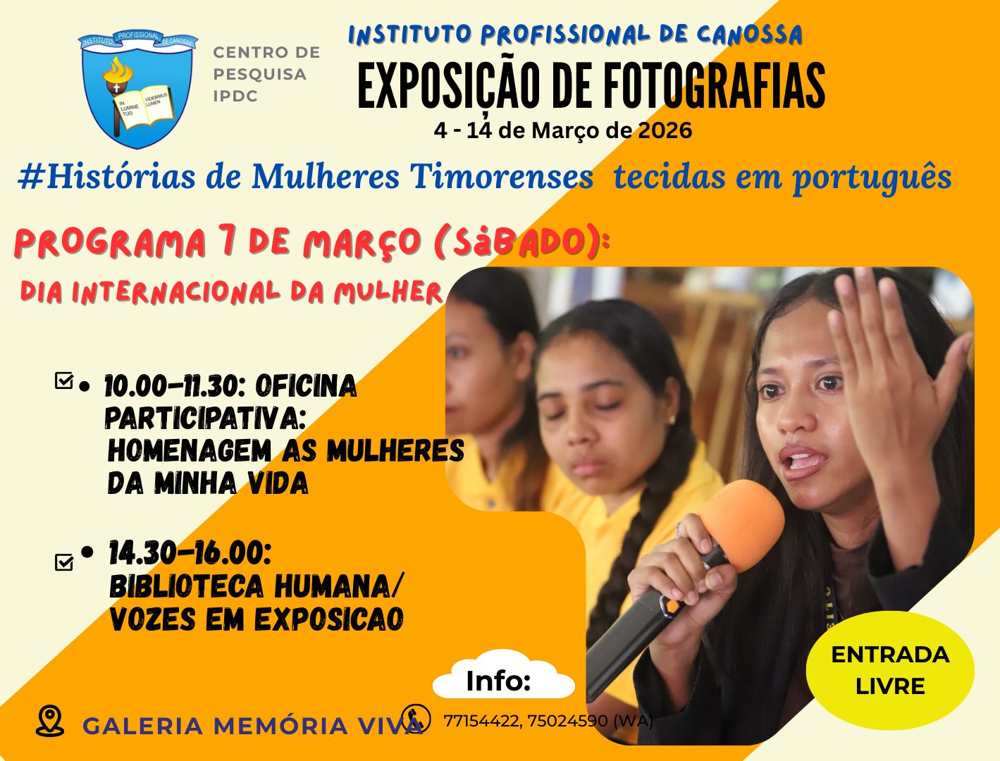 Mostra CPLP_IPDC Dia Internacional da Mulher